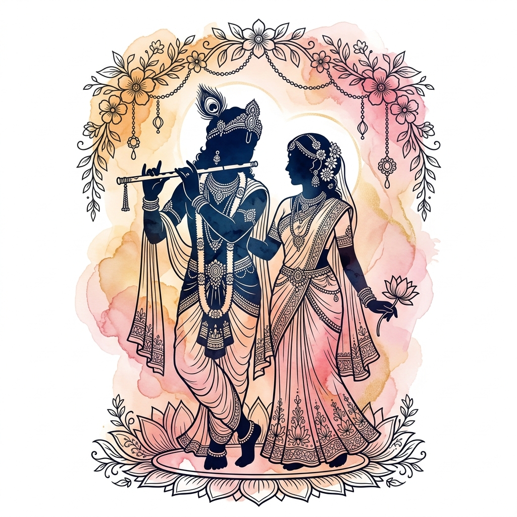 Radha Krishna Watermark